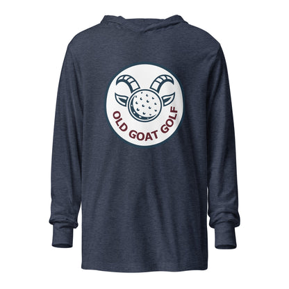 Performance | Hooded Long Sleeve T Shirt | Old Goat Golf | Badge Logo