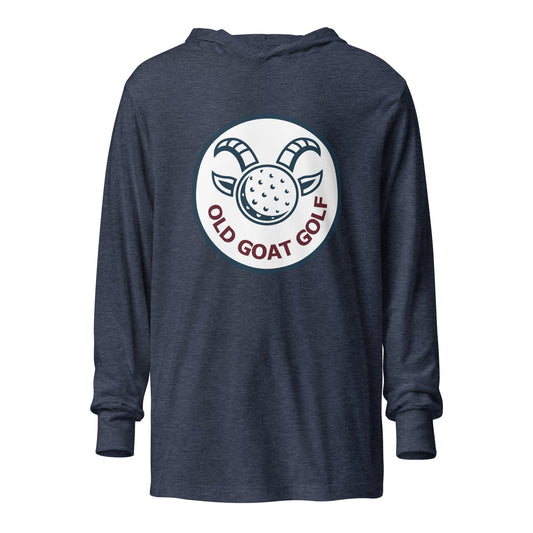 Performance | Hooded Long Sleeve T Shirt | Old Goat Golf | Badge Logo