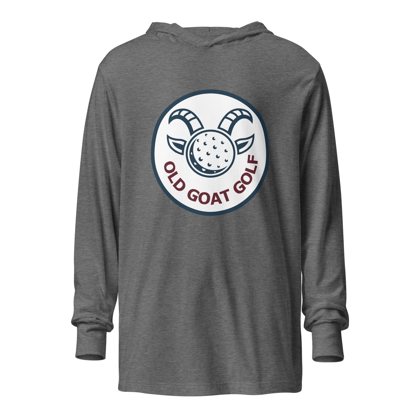 Performance | Hooded Long Sleeve T Shirt | Old Goat Golf | Badge Logo
