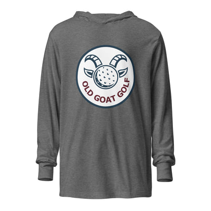Performance | Hooded Long Sleeve T Shirt | Old Goat Golf | Badge Logo