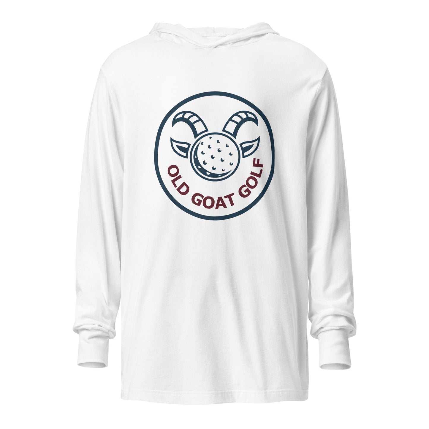 Performance | Hooded Long Sleeve T Shirt | Old Goat Golf | Badge Logo