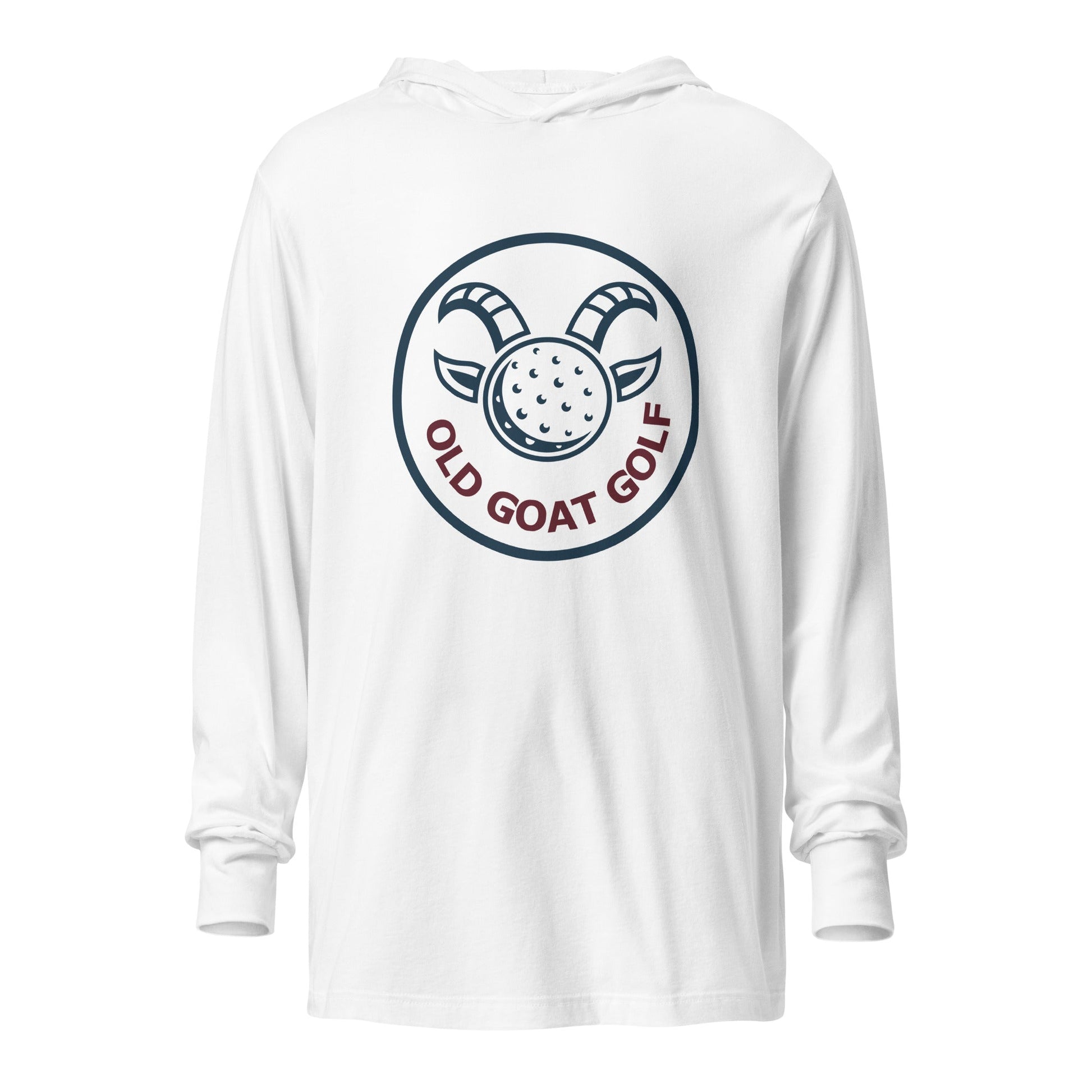 Performance | Hooded Long Sleeve T Shirt | Old Goat Golf | Badge Logo