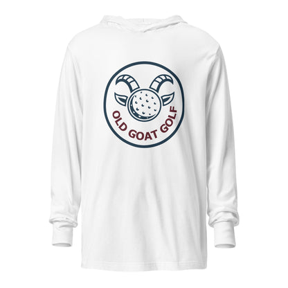 Performance | Hooded Long Sleeve T Shirt | Old Goat Golf | Badge Logo
