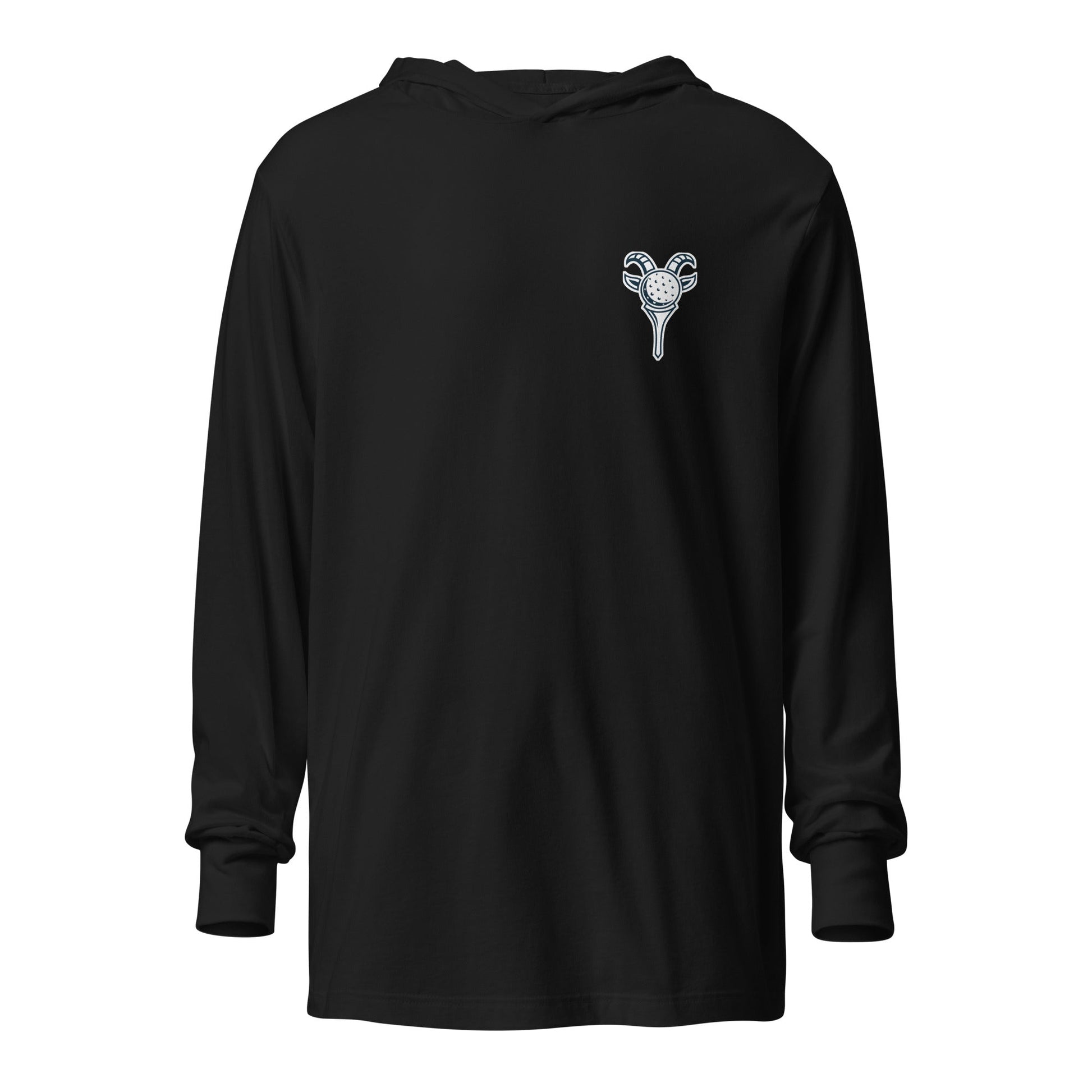 Performance | Hooded Long Sleeve T Shirt | Old Goat Golf | Mark Logo