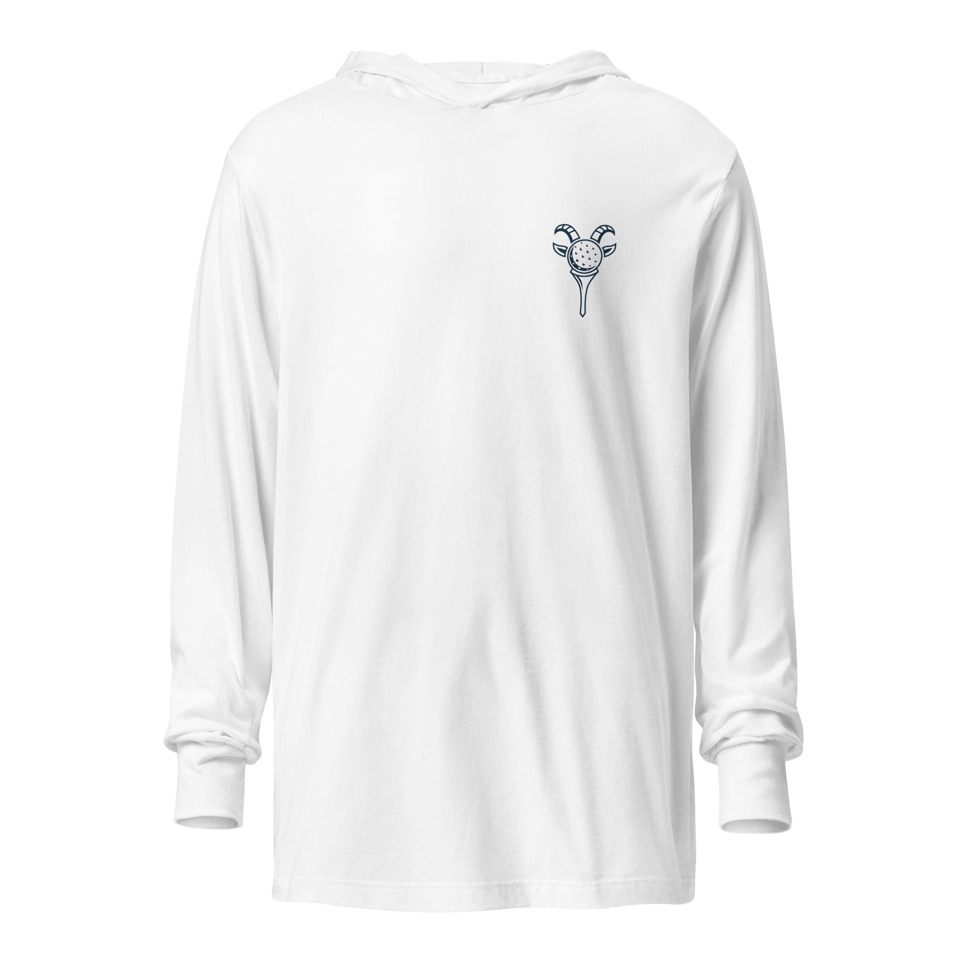 Performance | Hooded Long Sleeve T Shirt | Old Goat Golf | Mark Logo