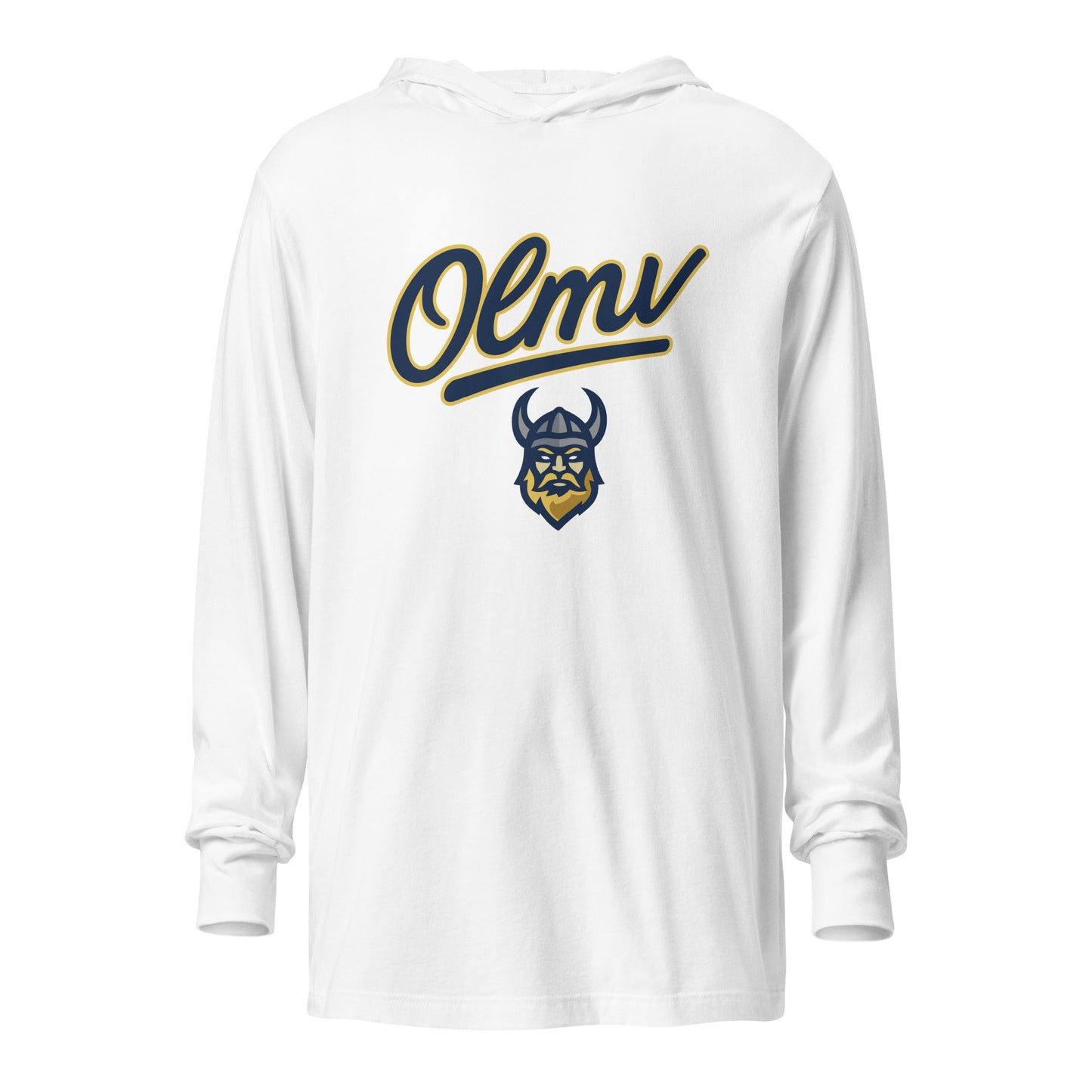 Performance | Hooded Long Sleeve T Shirt | OLMV Vikings | Script Logo