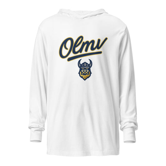 Performance | Hooded Long Sleeve T Shirt | OLMV Vikings | Script Logo