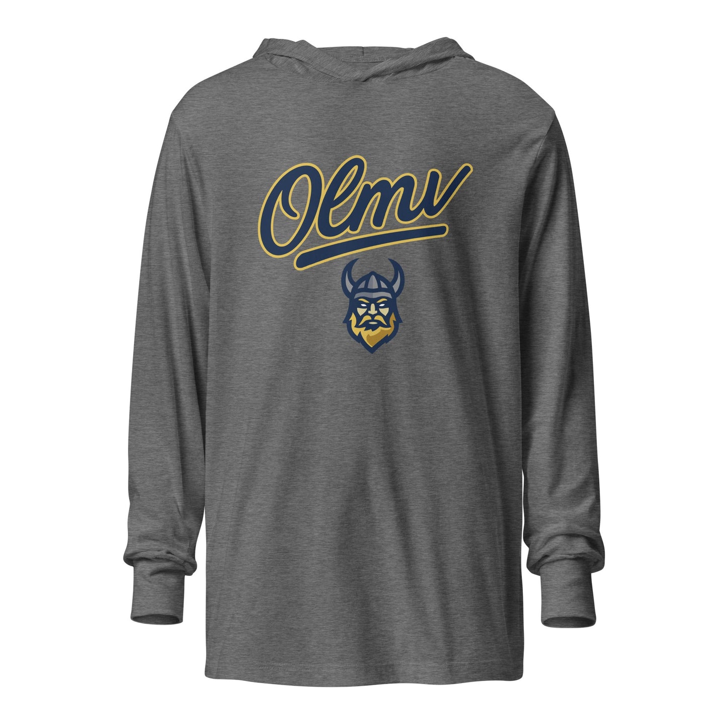 Performance | Hooded Long Sleeve T Shirt | OLMV Vikings | Script Logo