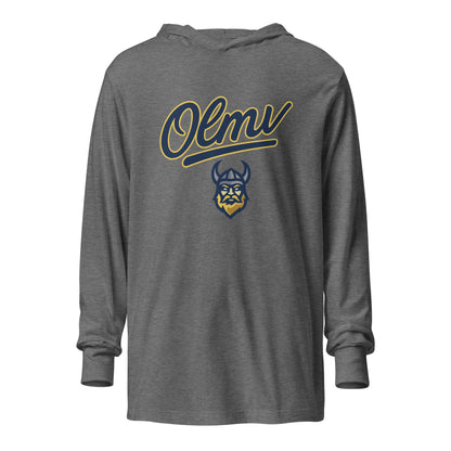 Performance | Hooded Long Sleeve T Shirt | OLMV Vikings | Script Logo