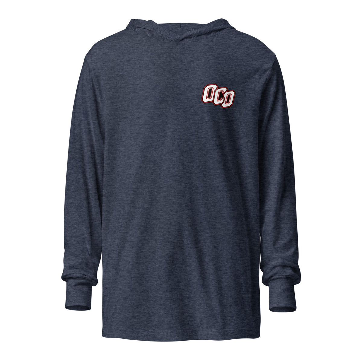 Performance | Hooded Long Sleeve T Shirt | Orange County Outlaws | OCO Lettermark Logo