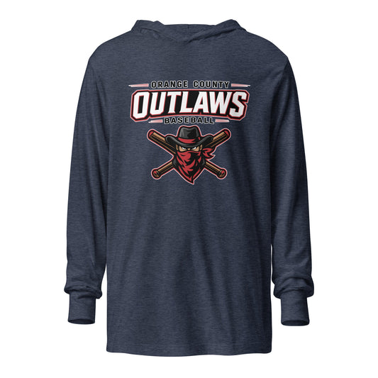 Performance | Hooded Long Sleeve T Shirt | Orange County Outlaws | Vanguard Logo