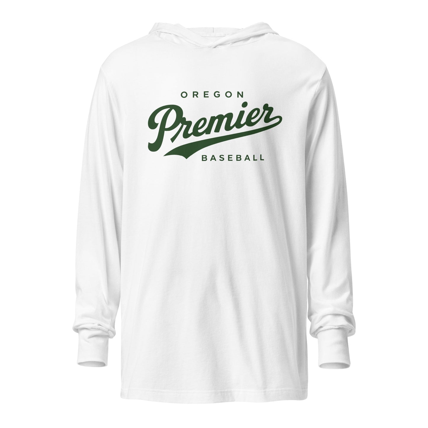 Performance | Hooded Long Sleeve T Shirt | Oregon Premier Baseball | Premier Logo