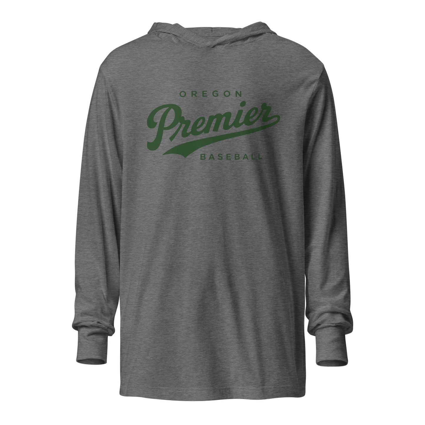 Performance | Hooded Long Sleeve T Shirt | Oregon Premier Baseball | Premier Logo