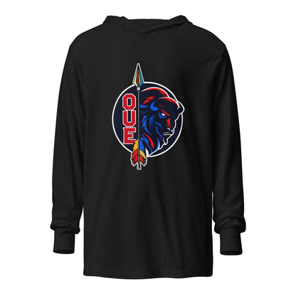Performance | Hooded Long Sleeve T Shirt | OUE | Badge Logo