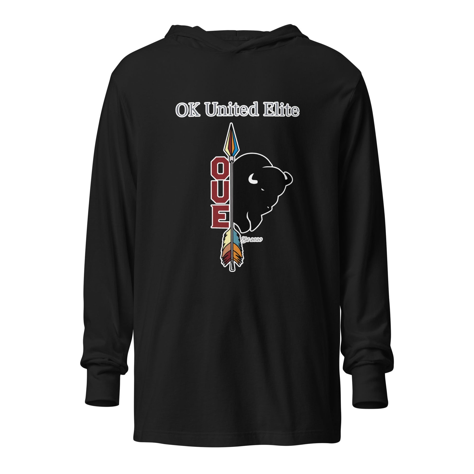 Performance | Hooded Long Sleeve T Shirt | OUE | Emblem Logo