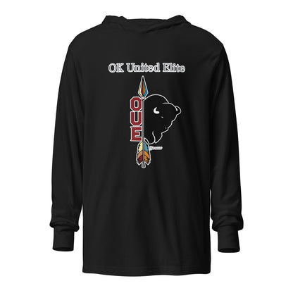 Performance | Hooded Long Sleeve T Shirt | OUE | Emblem Logo