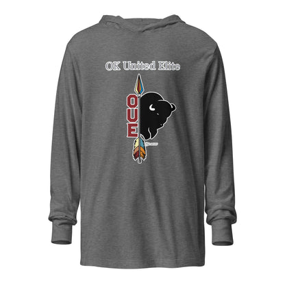 Performance | Hooded Long Sleeve T Shirt | OUE | Emblem Logo