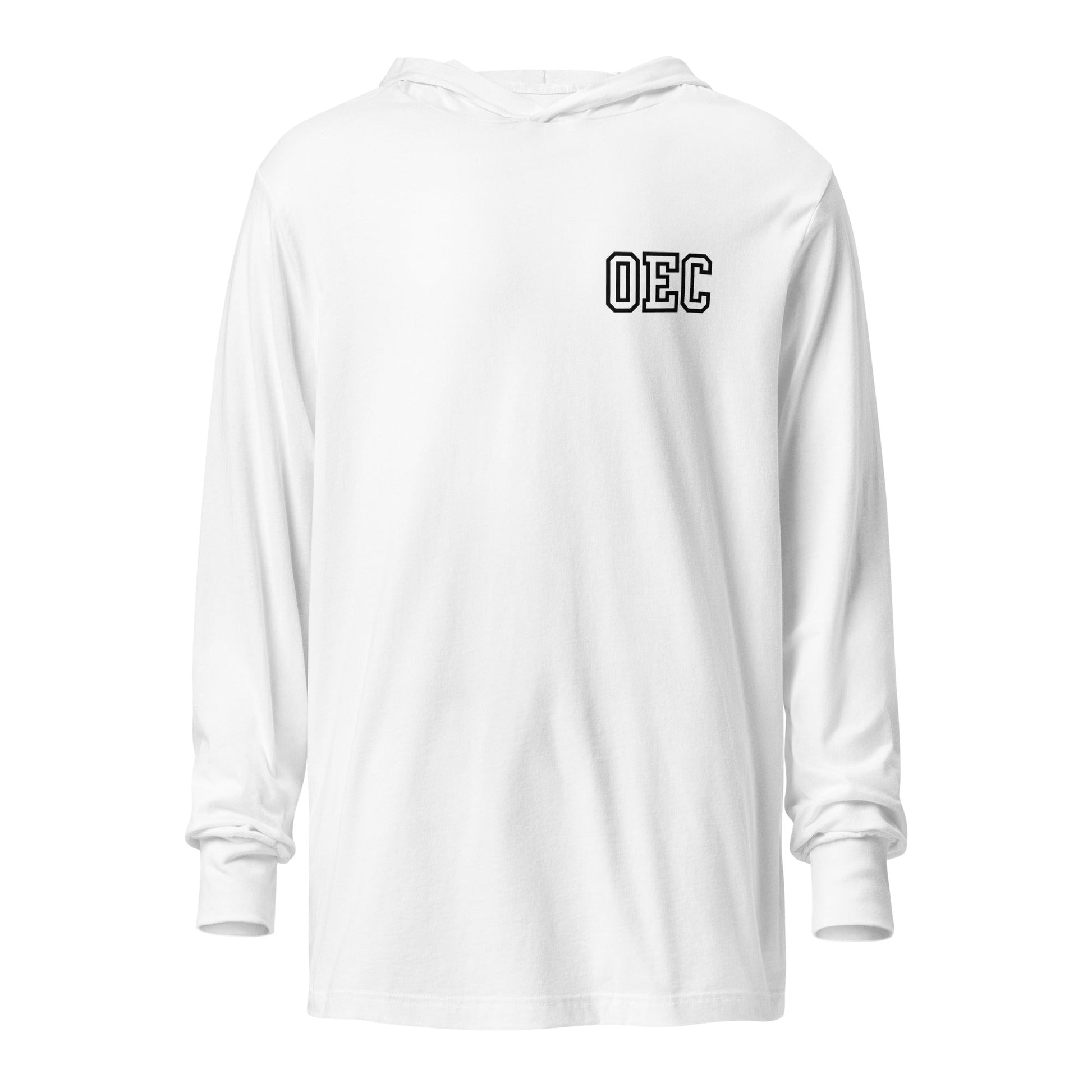 Performance | Hooded Long Sleeve T Shirt | Ovations Elite Cheer | OEC Mark Logo