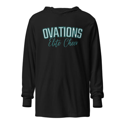 Performance | Hooded Long Sleeve T Shirt | Ovations Elite Cheer | Vanguard Logo