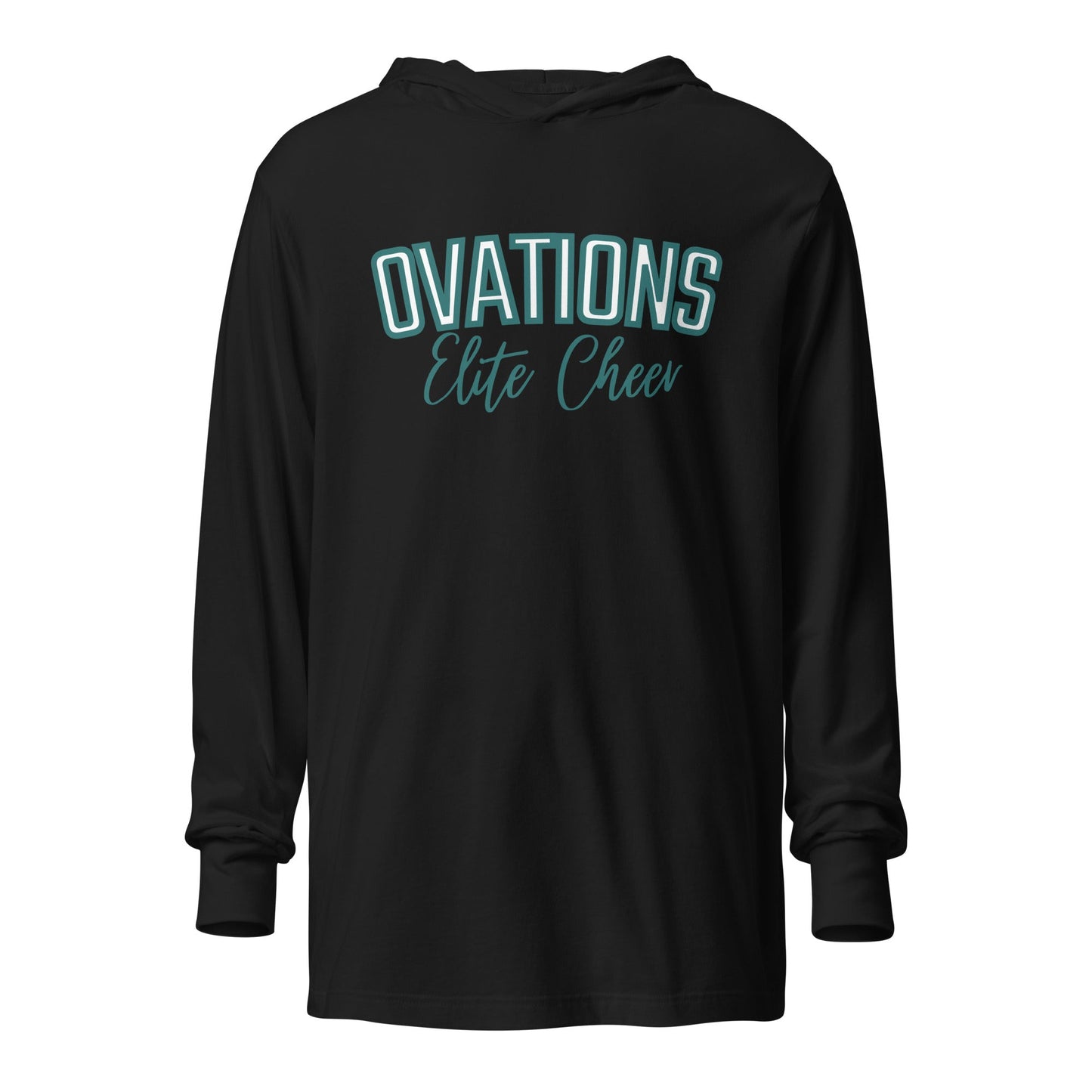 Performance | Hooded Long Sleeve T Shirt | Ovations Elite Cheer | Vanguard Logo