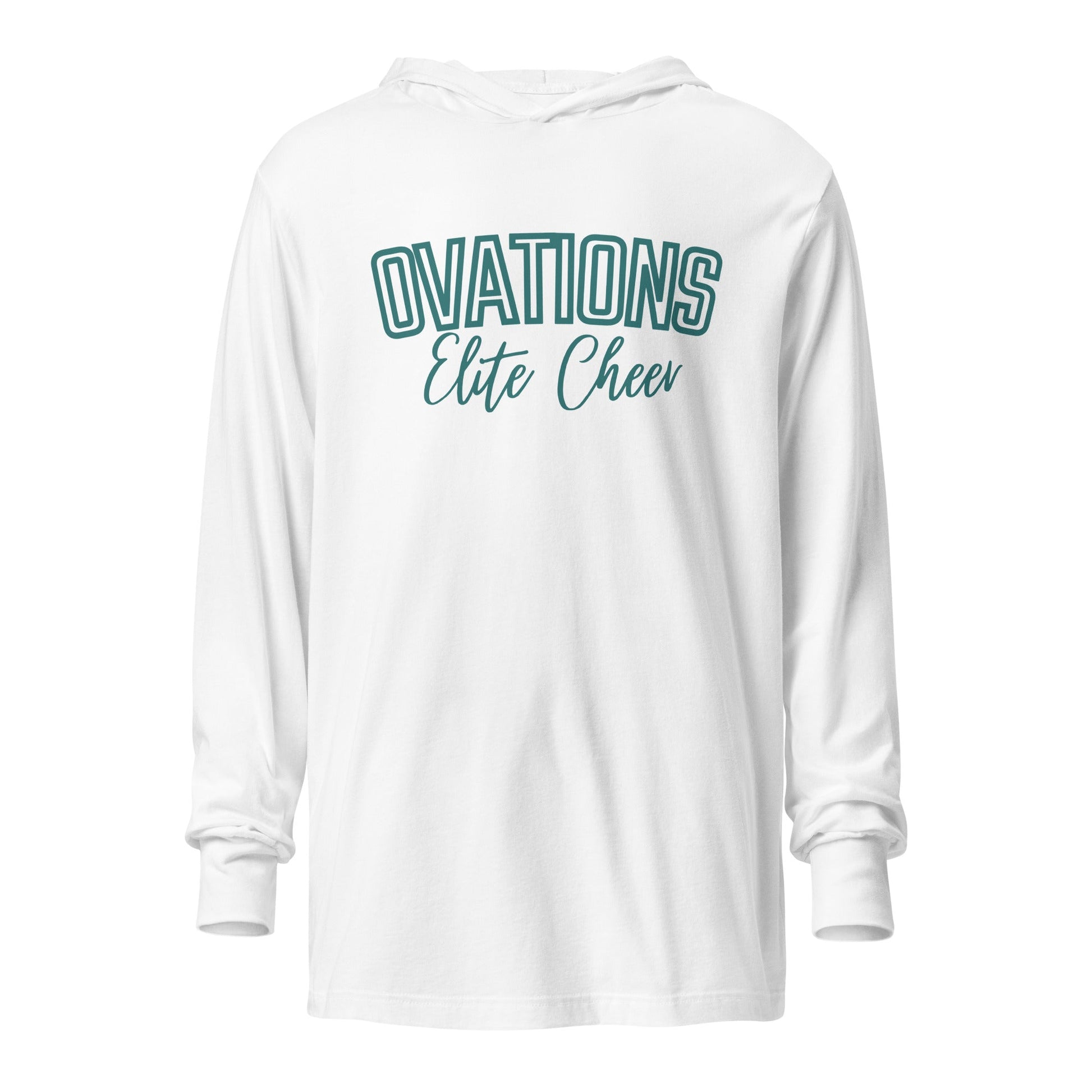 Performance | Hooded Long Sleeve T Shirt | Ovations Elite Cheer | Vanguard Logo