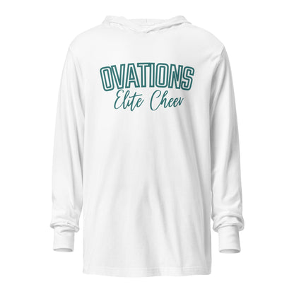 Performance | Hooded Long Sleeve T Shirt | Ovations Elite Cheer | Vanguard Logo