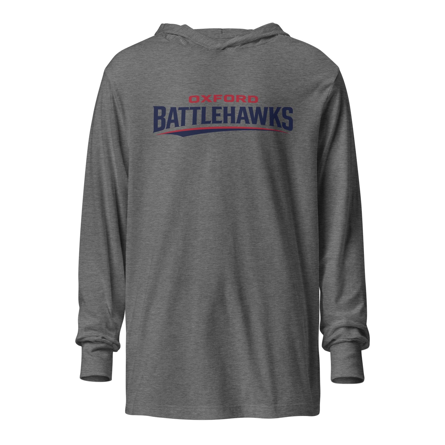 Performance | Hooded Long Sleeve T Shirt | Oxford Battlehawks 13U | Raptor Logo