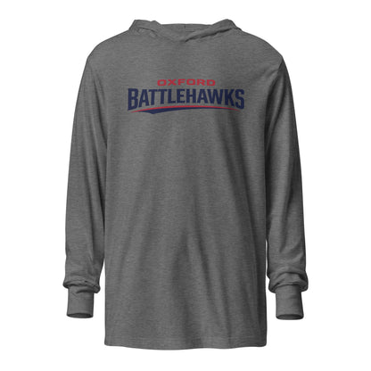 Performance | Hooded Long Sleeve T Shirt | Oxford Battlehawks 13U | Raptor Logo