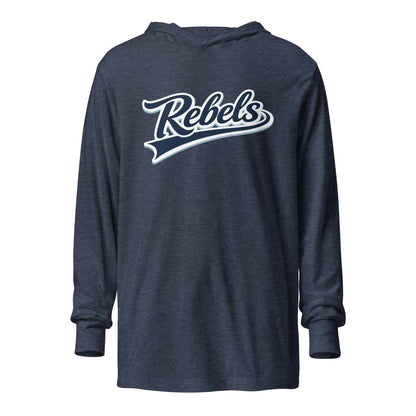 Performance | Hooded Long Sleeve T Shirt | Oxford Rebels 12U | Mark Logo