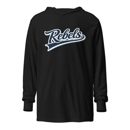 Performance | Hooded Long Sleeve T Shirt | Oxford Rebels 12U | Mark Logo