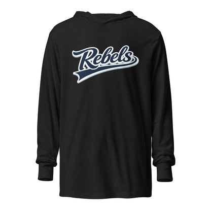 Performance | Hooded Long Sleeve T Shirt | Oxford Rebels 12U | Mark Logo