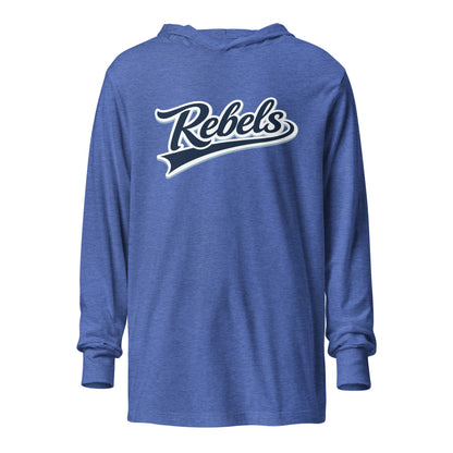 Performance | Hooded Long Sleeve T Shirt | Oxford Rebels 12U | Mark Logo