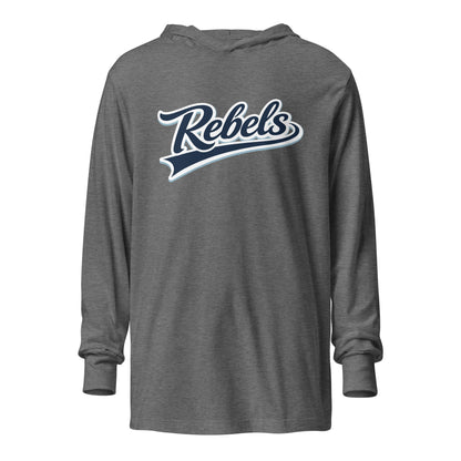 Performance | Hooded Long Sleeve T Shirt | Oxford Rebels 12U | Mark Logo