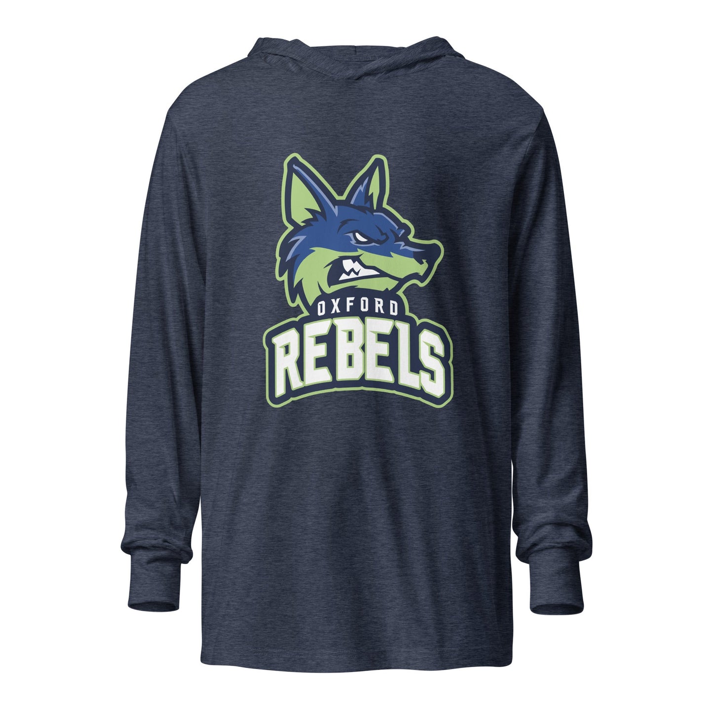 Performance | Hooded Long Sleeve T Shirt | Oxford Rebels 12U | Mascot Logo