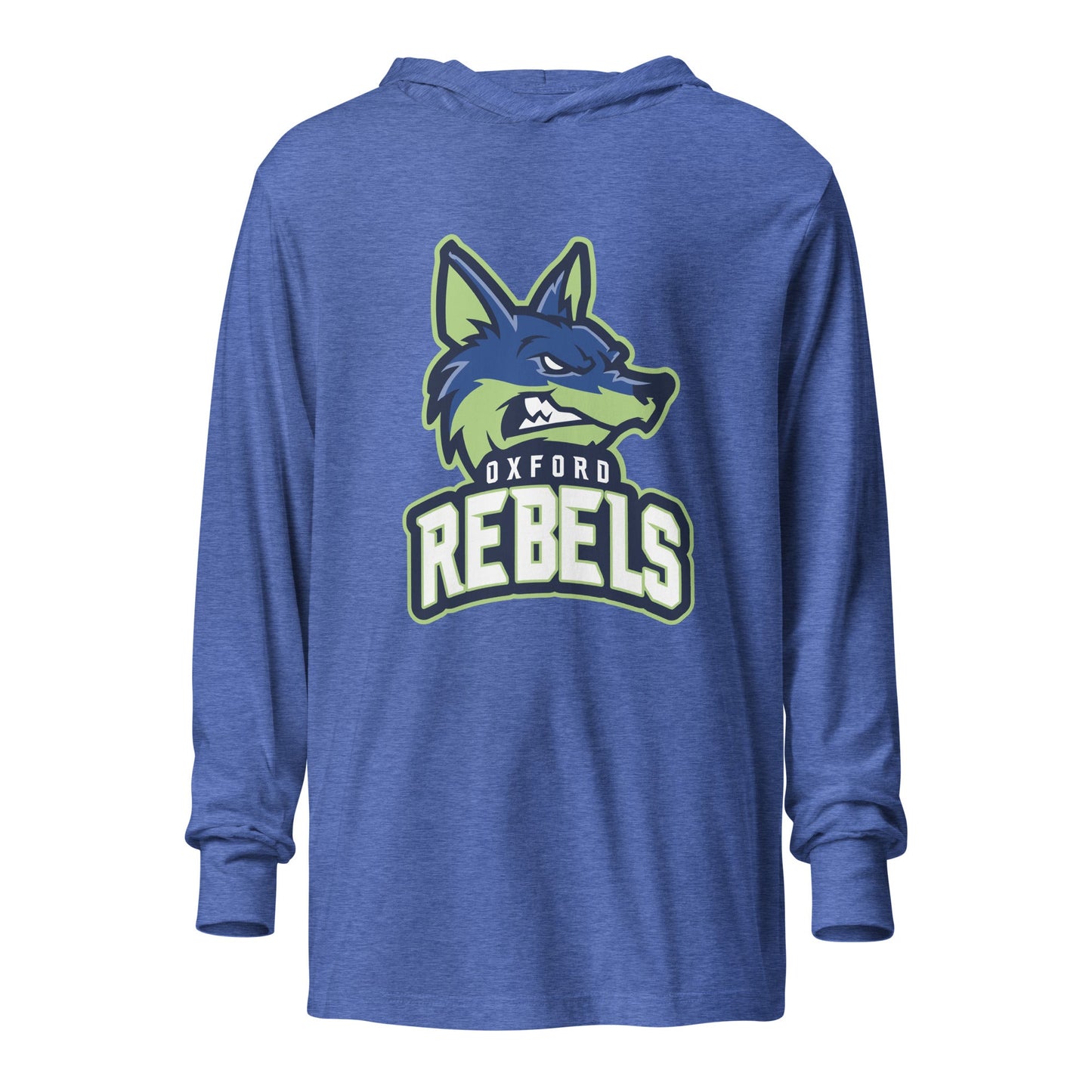 Performance | Hooded Long Sleeve T Shirt | Oxford Rebels 12U | Mascot Logo