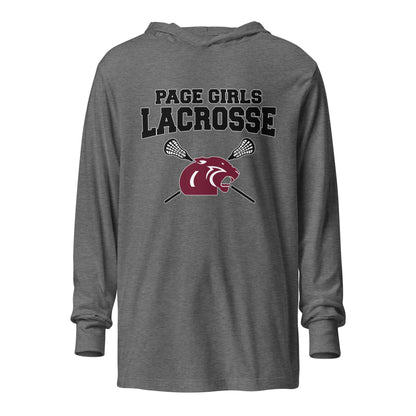 Performance | Hooded Long Sleeve T Shirt | Page Middle Girls Lacrosse