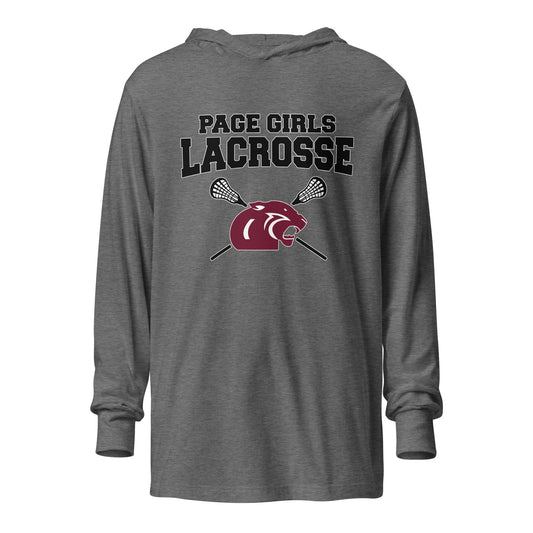 Performance | Hooded Long Sleeve T Shirt | Page Middle Girls Lacrosse