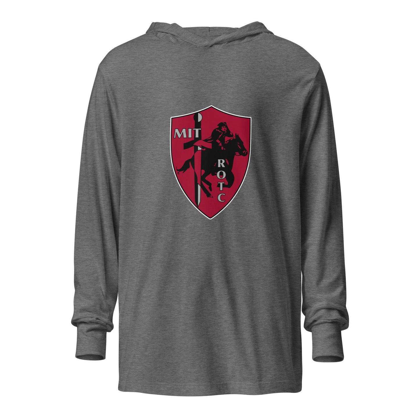 Performance | Hooded Long Sleeve T Shirt | Paul Revere Battalion | Shield Logo