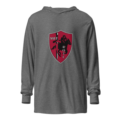 Performance | Hooded Long Sleeve T Shirt | Paul Revere Battalion | Shield Logo