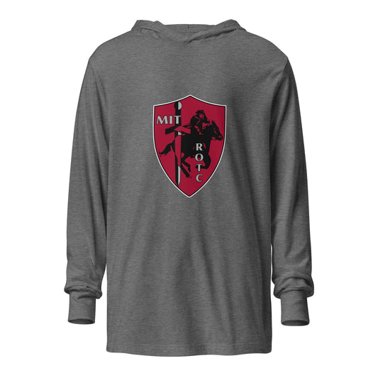 Performance | Hooded Long Sleeve T Shirt | Paul Revere Battalion | Shield Logo