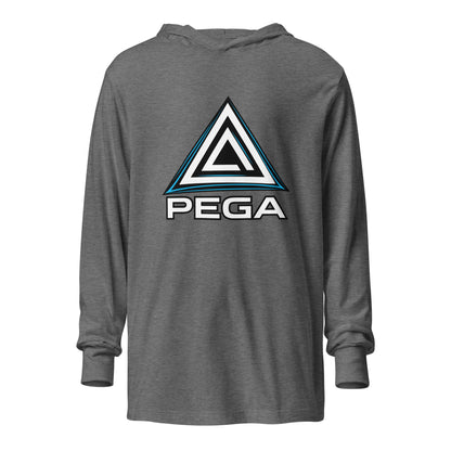 Performance | Hooded Long Sleeve T Shirt | PEGA | Icon Logo