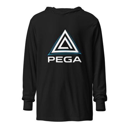 Performance | Hooded Long Sleeve T Shirt | PEGA | Icon Logo