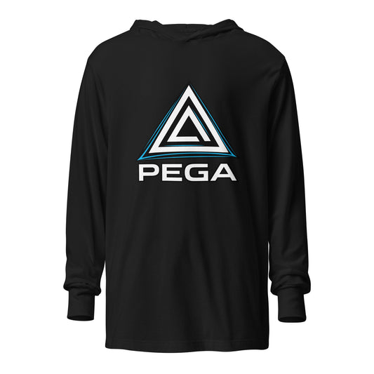 Performance | Hooded Long Sleeve T Shirt | PEGA | Icon Logo