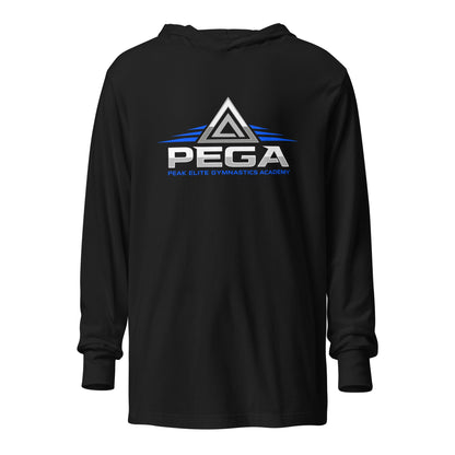 Performance | Hooded Long Sleeve T Shirt | PEGA | Summit Elite Logo