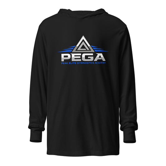 Performance | Hooded Long Sleeve T Shirt | PEGA | Summit Elite Logo