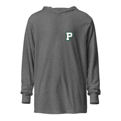 Performance | Hooded Long Sleeve T Shirt | Pentucket Youth Football and Cheer | Mark Logo