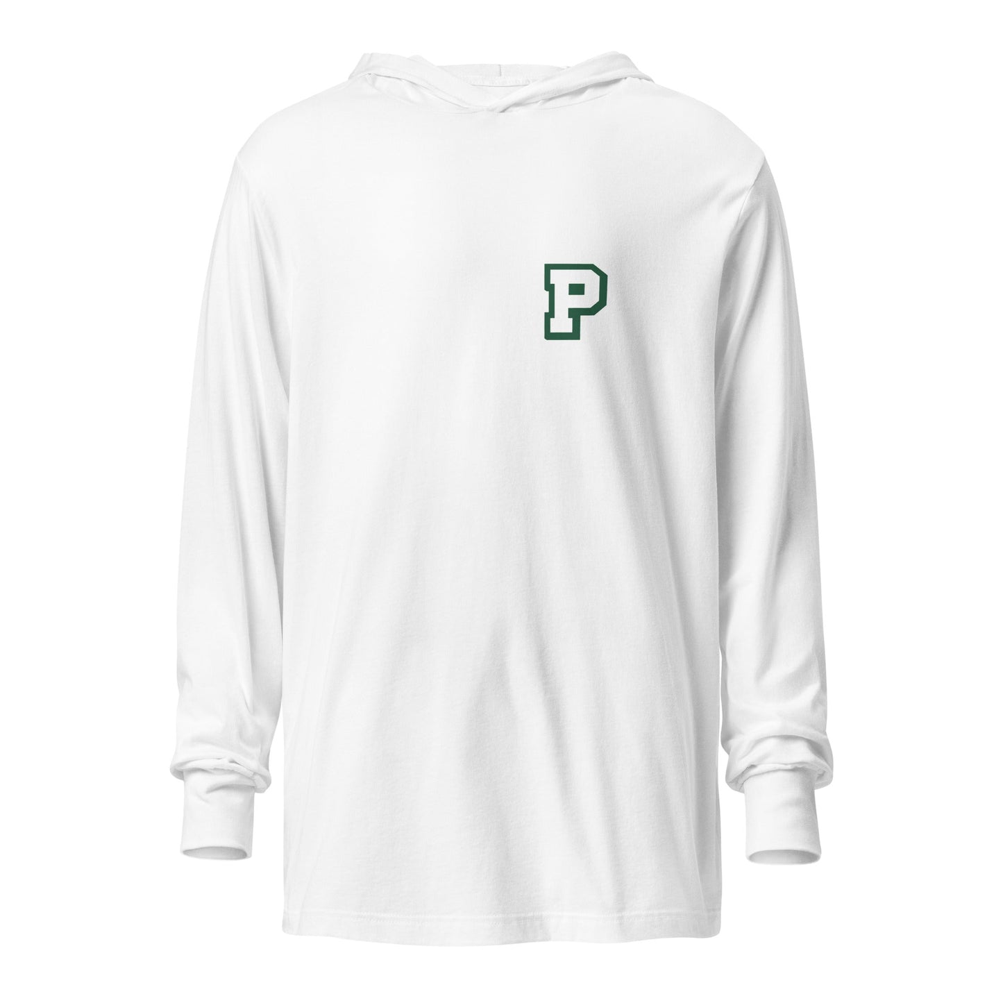 Performance | Hooded Long Sleeve T Shirt | Pentucket Youth Football and Cheer | Mark Logo