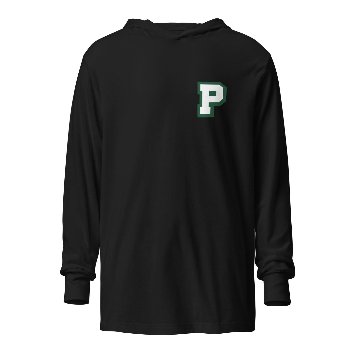 Performance | Hooded Long Sleeve T Shirt | Pentucket Youth Football and Cheer | Mark Logo