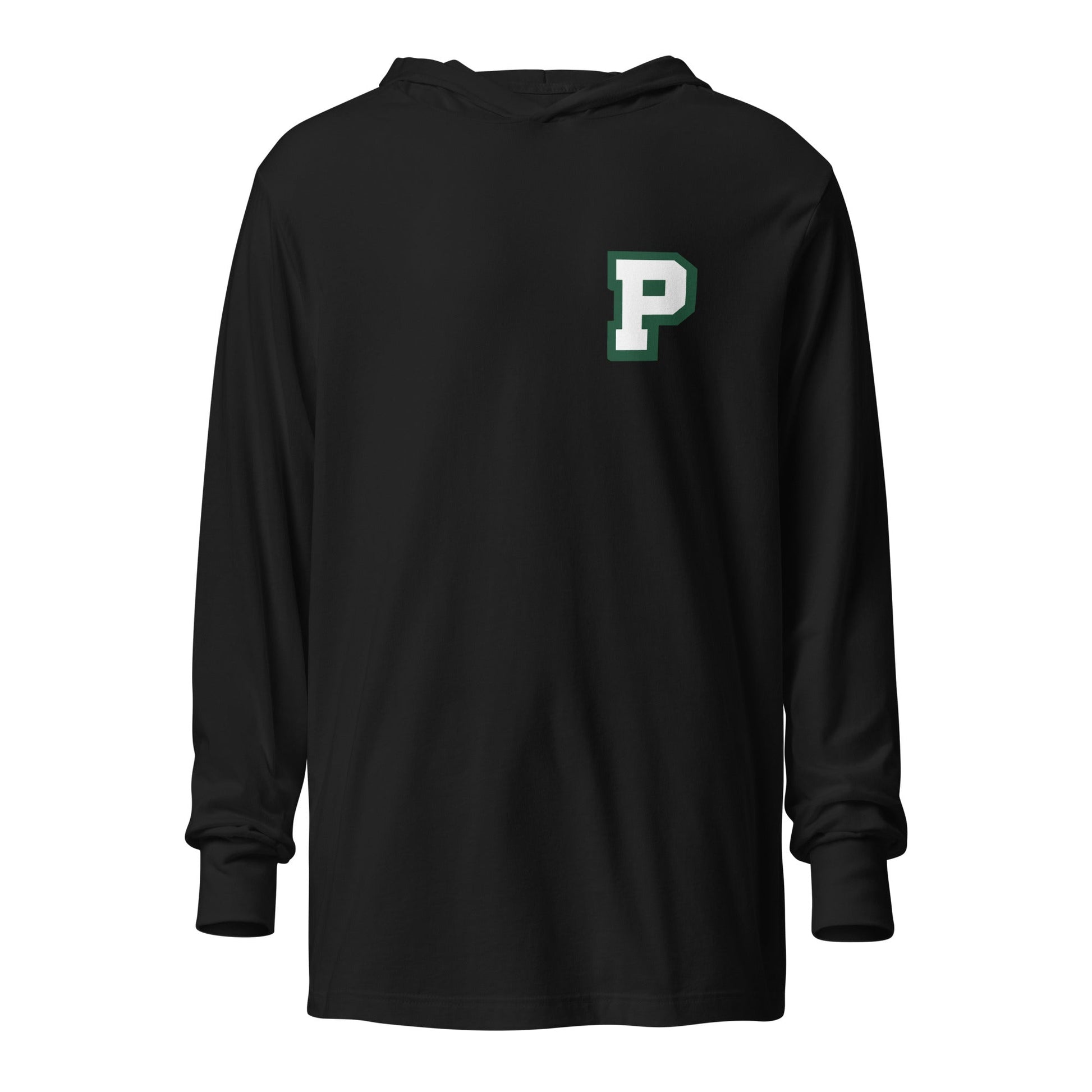 Performance | Hooded Long Sleeve T Shirt | Pentucket Youth Football and Cheer | Mark Logo