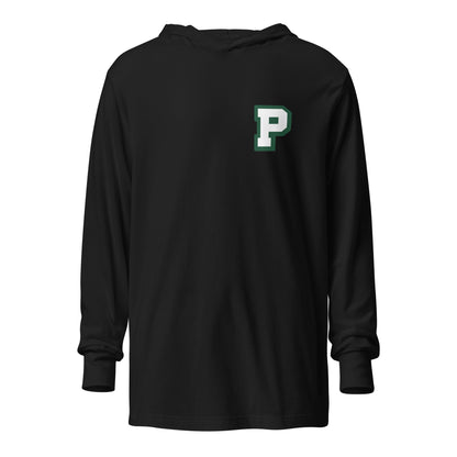 Performance | Hooded Long Sleeve T Shirt | Pentucket Youth Football and Cheer | Mark Logo